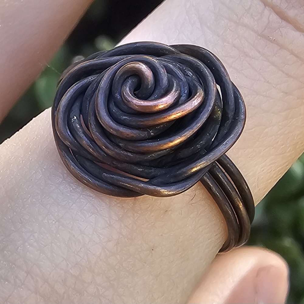 Copper Rose Ring - Picture 3 of 7